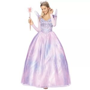 Adult Small Glinda Blue Dress Costume - Wicked: For Good